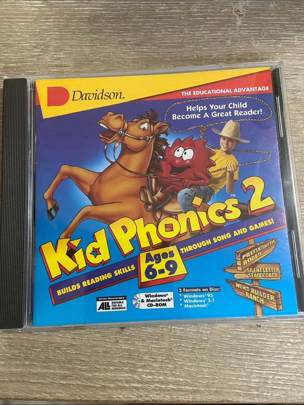 Kid Phonics 2 (PC, 1996) - Complete Jewel Case